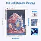 Pink House Diamond Art Kits For Adults  Diy Full Drill 5d Diamond Art Flowers Di