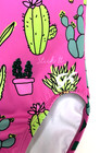 Gk Elite Cm Gymnastics Leotard Child Medium Pink Green Cactus Stick It Print