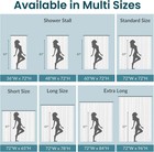 Long Shower Curtain Liner 72 X 84 Or 72 X 72 Clear Plastic Shower Liner Peva