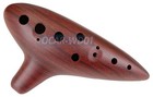 Elegant Wood-style 12-hole Alto C Ocarina Flute Fine Crafted Key Of C