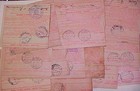 Serbia   17 Official Packet Receipts  1920 s Diff  Villages All Registered