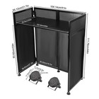 Dj Event Booth Facade With Led Lights  Portable Table   Adjustable Scrims