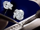 925 Sterling Silver Women Jewelry Love Forever Elegant Crystal Ear Stud Earrings