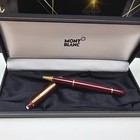 Montblanc Meisterstuck 163r Classic Burgundy   Red Gold Trim Rollerball Pen