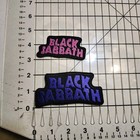 Ozzy Osborne Black Sabbath Embroidered Patches   1 Large Size   3 Smaller 