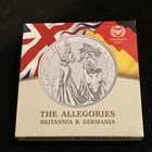 The Allegories Brittania   Germania 1oz Reverse Proof Colorized Silver Coin