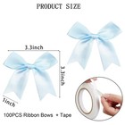 100 Pcs Gift Wrap Bows Premium Satin Ribbon 3 3 Inch Craft Diy Treat Party