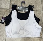 Nwt Girls 2 Pack Athletic Works Black white Sports Bra Size Xxl