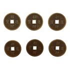 6 Of Chinse Feng Shui I Ching Money Lucky Dragon Phoenix Coins