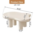 36  Coffee Table White Small End Table For Living Room Furniture Easy Asemble