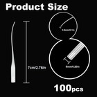 100pieces Glue Tip Extender   Nozzle Extender  Precision Adhesive White 