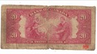 1935 Bank Of Canada 20  Small Seal English A134418 - Vg f - Major Tear