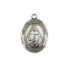 Medium Pewter Saint St  Theodora Medal 24  Lobster Claw Chain Necklace  Gift Box