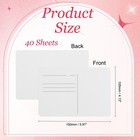 40 Sheets Hot Pressed   Watercolor Postcards With Blue Tin Box