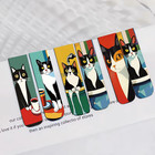 5pcs Cute Cat Magnetic Bookmarks Fun Page Holder For Books   Planners