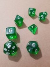 Polyhedral Gaming Dice  7pc Set  d4 6 8 10 12 20    Free Shipping