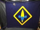 Vtg New Sealed Cub Scouts Webelos Emblem Den Flag Banner Blue Yellow Flag