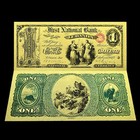 5pcs set Us 1 5 50 100 1000 Dollars Commemorative Gold Foil Plastic Banknotes