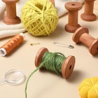 20pcs Wooden Spools For Crafts  2   Empty Thread Spools  Antique Wood Ribbon    