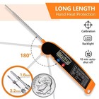 Instant Read Digital Meat Thermometer Bbq Grill Smoker For Kitchen Food Cooking