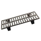 Us Stove Fire Places Grate Heavy Duty Cast Iron Black 17 In  D X 2 75 In  H