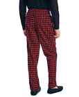 Nwt Nautica Cozy Fleece Flannel Red Black Plaid Lounge Pajama Sleep Pants Sz M