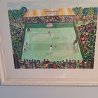 Ivel Muller Tennis 1 250 Signed Serigraph  wilmbledon  Folkart  Custom Framed  