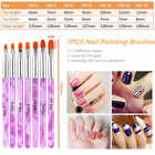 12pcs Nail Art Tool Set  Double-end Dotting Pens   Painting Brushes