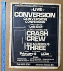 1981 Treacherous Three Crash Crew Conversion Nyc Rap Show Concert Flyer Hip Hop