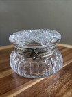 Antique American Brilliant Trinket Box Or Dresser Jar 4 25    Diameter