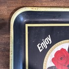 Four Roses Bourbon Tin Metal Sign Small Batch Bar Tray Vintage 60s 