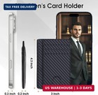 Slim Minimalist Wallet For Men front Pocket Wallet Rfid Blocking Small Thin Cred