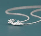 925 Sterling Silver Rabbit Bunny Hare Pendant Necklace     18  Chain  Cute Animal