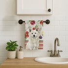 Caroline s Treasures White Akita Vegetables Kitchen Towel Wdk8072ktwl