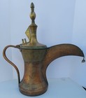 Giant Islamic Dallah Tinned Handmade Copper And Brass Dallah Coffee Pot   68 Cm