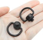 2 Pack D-type Screw Stainless Steel D Ring Hinged Holder Camera Fixing    