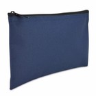 Deposit Bag Bank Pouch Zippered Safe Money Bag Organizer In Navy Blue