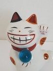 Adorable Vintage Japanese Lucky Cat Maneki Neko Cat Bank Figurine - 3 7 8 