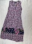 Lot Of 2 Vintage Nostalgia Womens Floral Maxi Dress Size Small Sleeveless D4