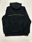 Nike Air Max Jacket Mens Medium Reversible Black silver Hooded Zip Full Up Sport