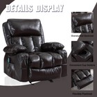 Electric Recliner Chair Rocking Function Elderly Vibration Massage Heated Sofa