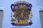 Vintage 2009 Nba Champions Lakers Caricature T Shirt  New  Kobe Bryant  Men s L 
