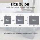 Pinch Pleat Goose Feather Microfiber Down Comforters Queen Size  Grey 100  Co   