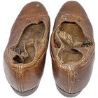 Vintage Brown Leather Shoes For Children Girl