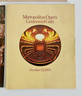 Metropolitan Opera Centennial Gala Performance Program 10 22 83 Plus Clippings