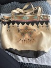 Native American Handmade Doe-skin  Leather Shoulder Bag Signed Zona Pilgreen    95