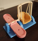 Fisher Price Loving Family Dollhouse Baby Swing See Saw Teeter Totter Vintage