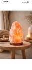 Himalayan Pink Salt Lamp Hand-carved   Natural Rock Decor