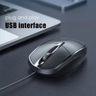 Usb 2 0 Optical Wired Scroll Wheel Mouse Pc Laptop Notebook Desktop Black Mice