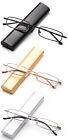 Slim Reading Glasses Readers Compact Design With Aluminum Travel Case